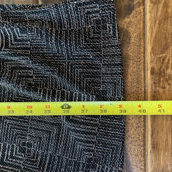 Anne Klein Metallic Side Ruched Midi Dress Sleeveless Women's 10 Holiday Classic - Picture 8 of 9